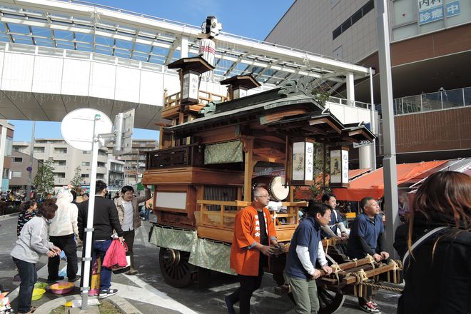 山車の曳き廻し