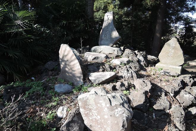 黒ボク石を積んだ富士塚