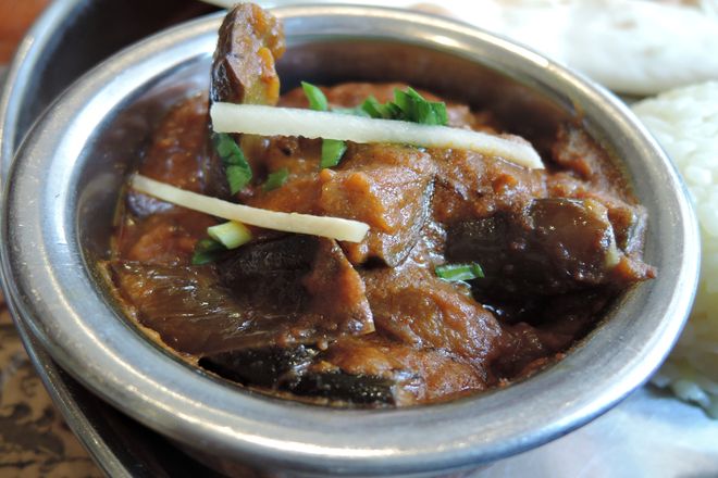 ナスとひき肉のカレー