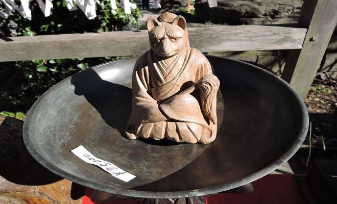 木彫りのお稲荷様