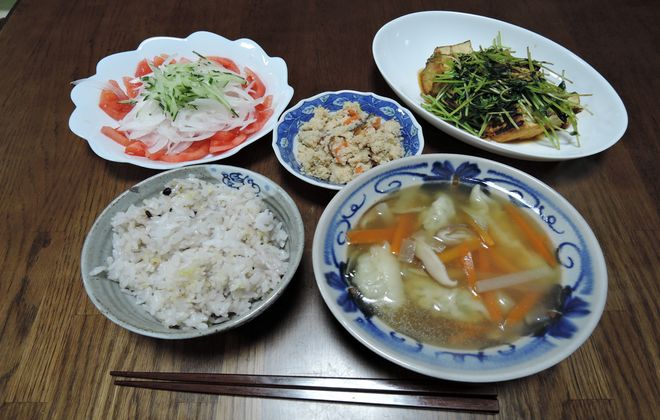 2型糖尿病治療中の夕食メニュー