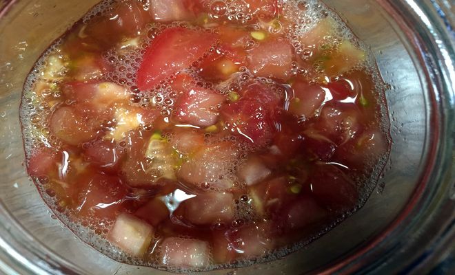 酢トマトの出来上がり