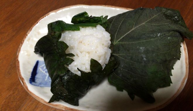 大葉のおにぎり