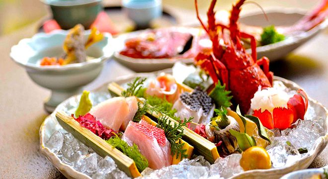 海の幸満載の和会席