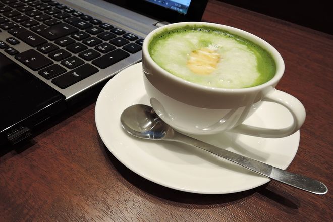 抹茶生姜ミルク